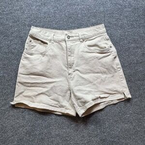 Vintage Bill Blass Jeans Shorts Womens 12 Beige Retro Casual Denim High Waist‎